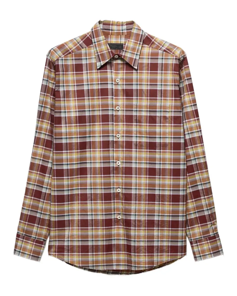 Prada Kariertes Hemd - Braun Braun