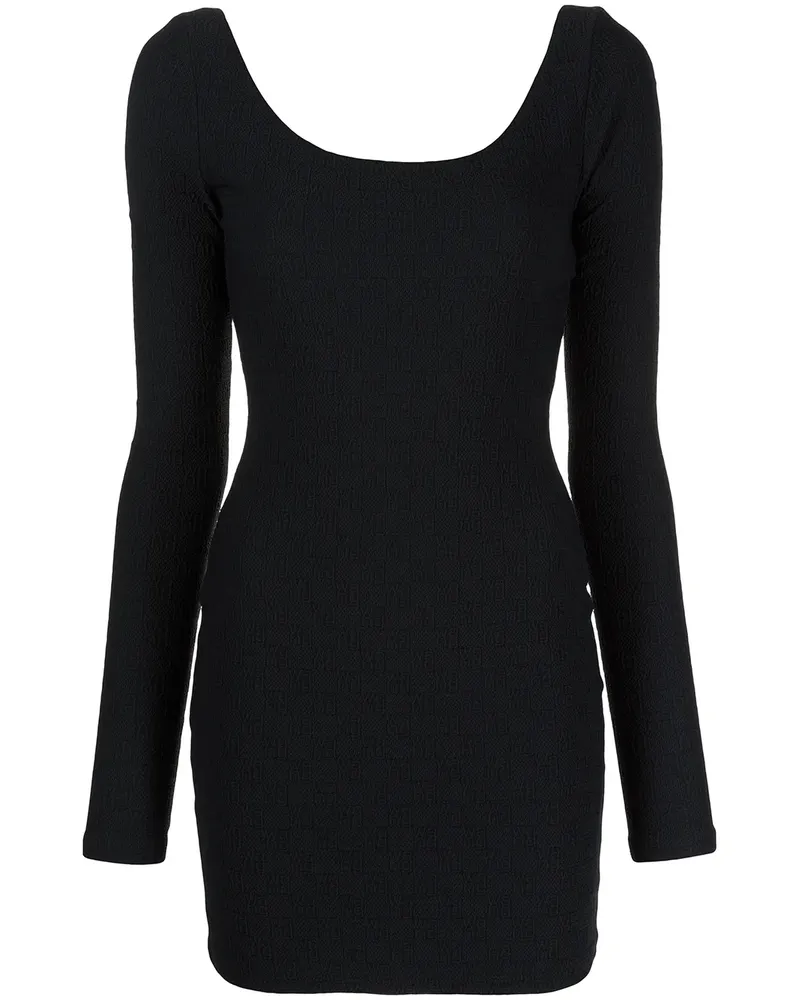 Alexander Wang Strickkleid mit U-Ausschnitt - Schwarz Schwarz