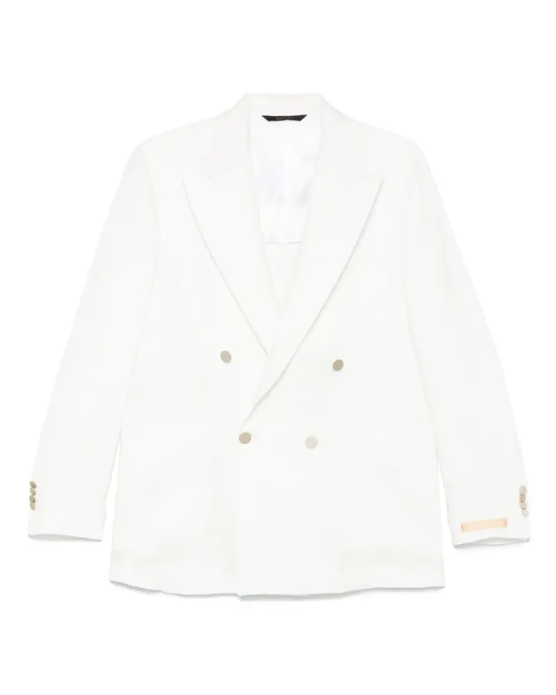 Briglia 1949 Doppelreihiger Blazer - Weiß Weiß