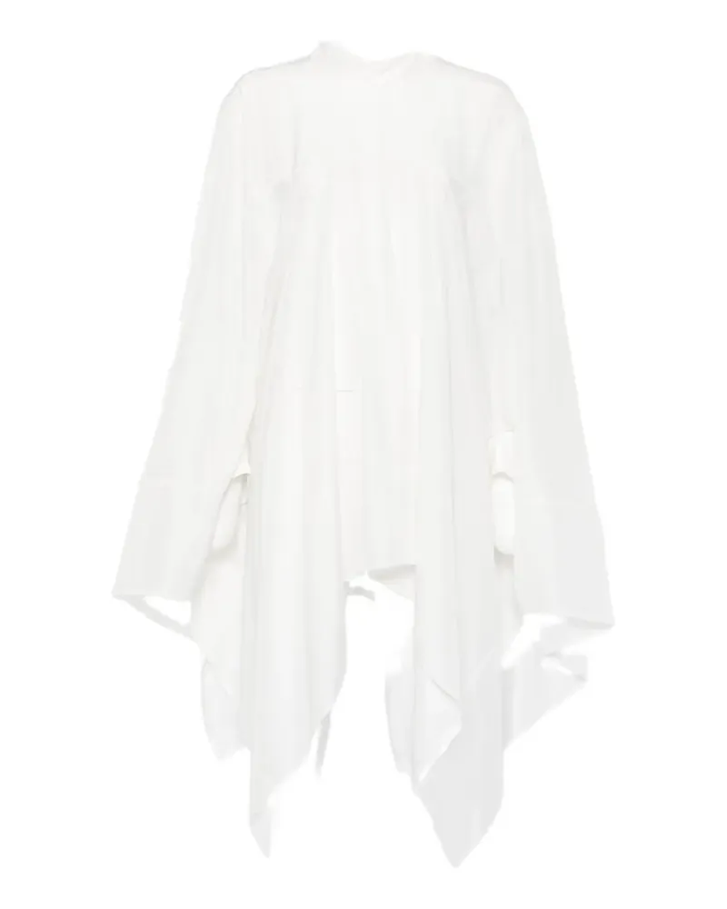 Lanvin Asymmetrisches Oberteil mit Stehkragen - Weiß Weiß