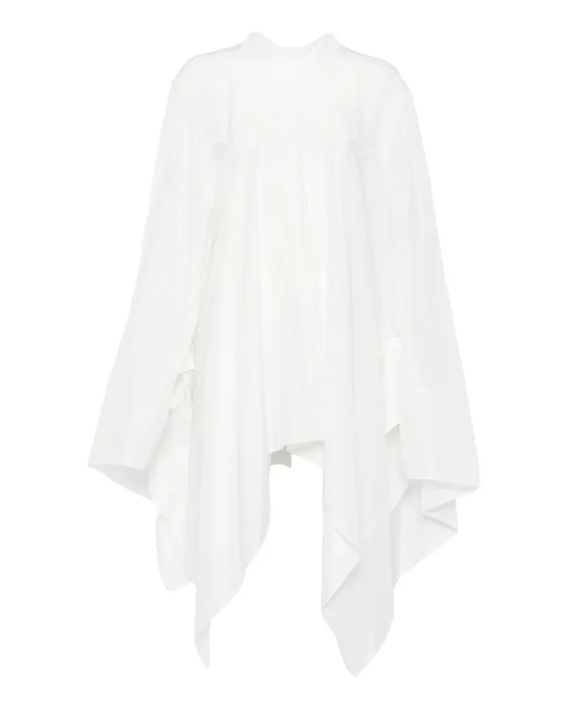 Lanvin Asymmetrisches Oberteil mit Stehkragen - Weiß Weiß
