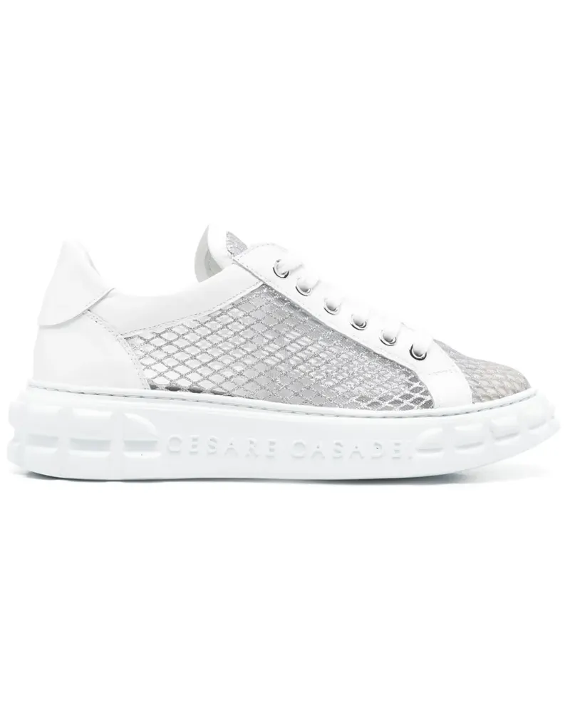 Casadei Sneakers aus Lurex - Weiß Weiß