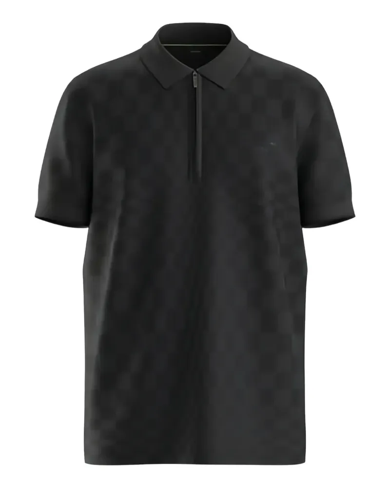 HUGO BOSS x Porsche Poloshirt mit Pasha-Muster - Schwarz Schwarz