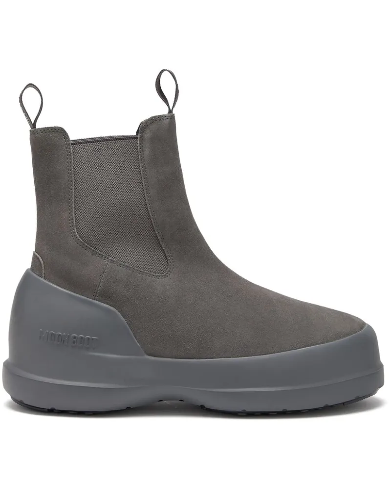 Moon Boot Luna Stiefel mit Logo-Print - Grau Grau