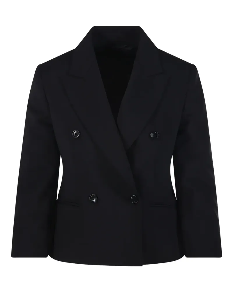 Max Mara Doppelreihiges Sakko - Schwarz Schwarz