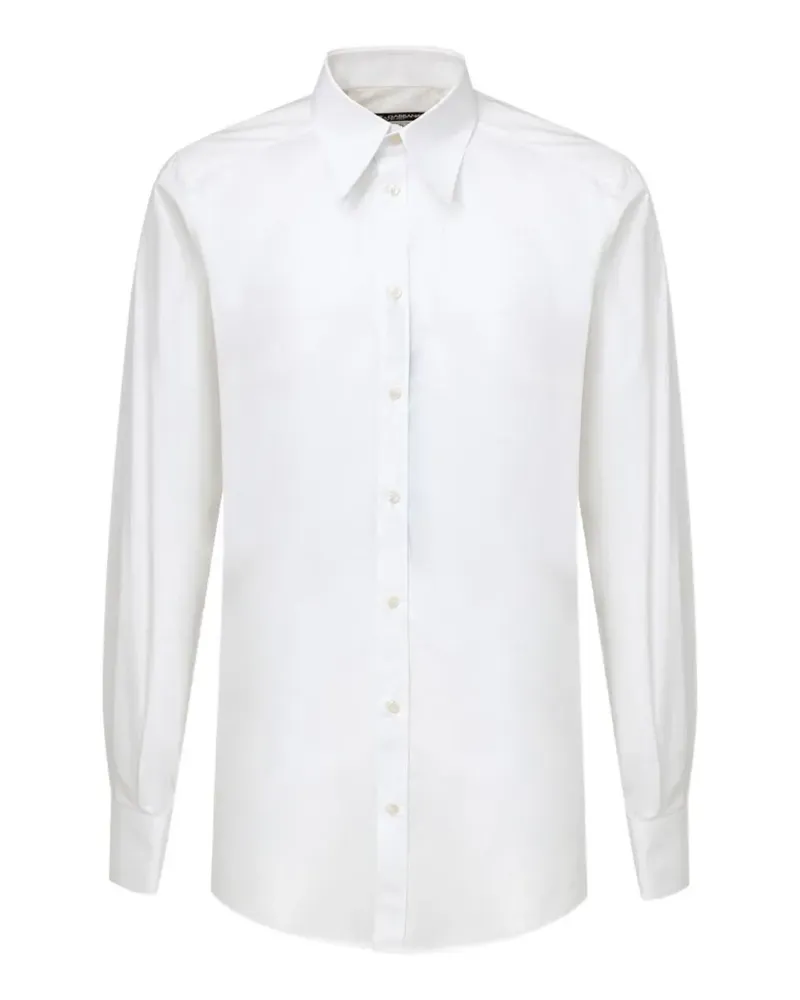 Dolce & Gabbana Hemd aus Popeline - Weiß Weiß