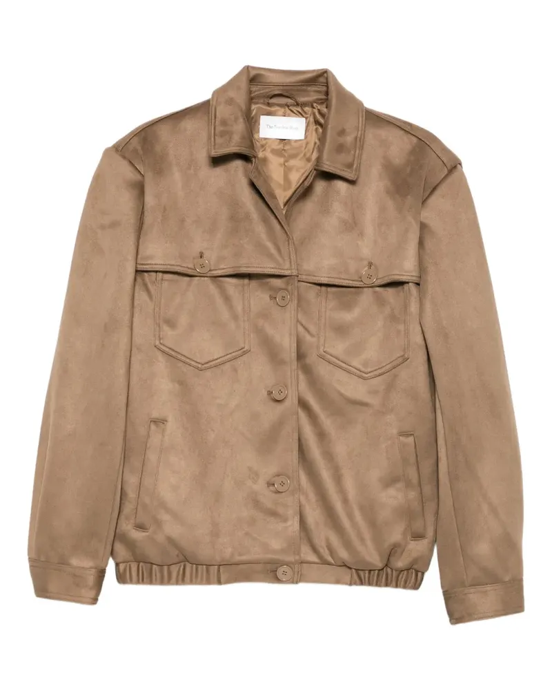 FRANKIE Shop Hester Jacke mit Tasche - Braun Braun