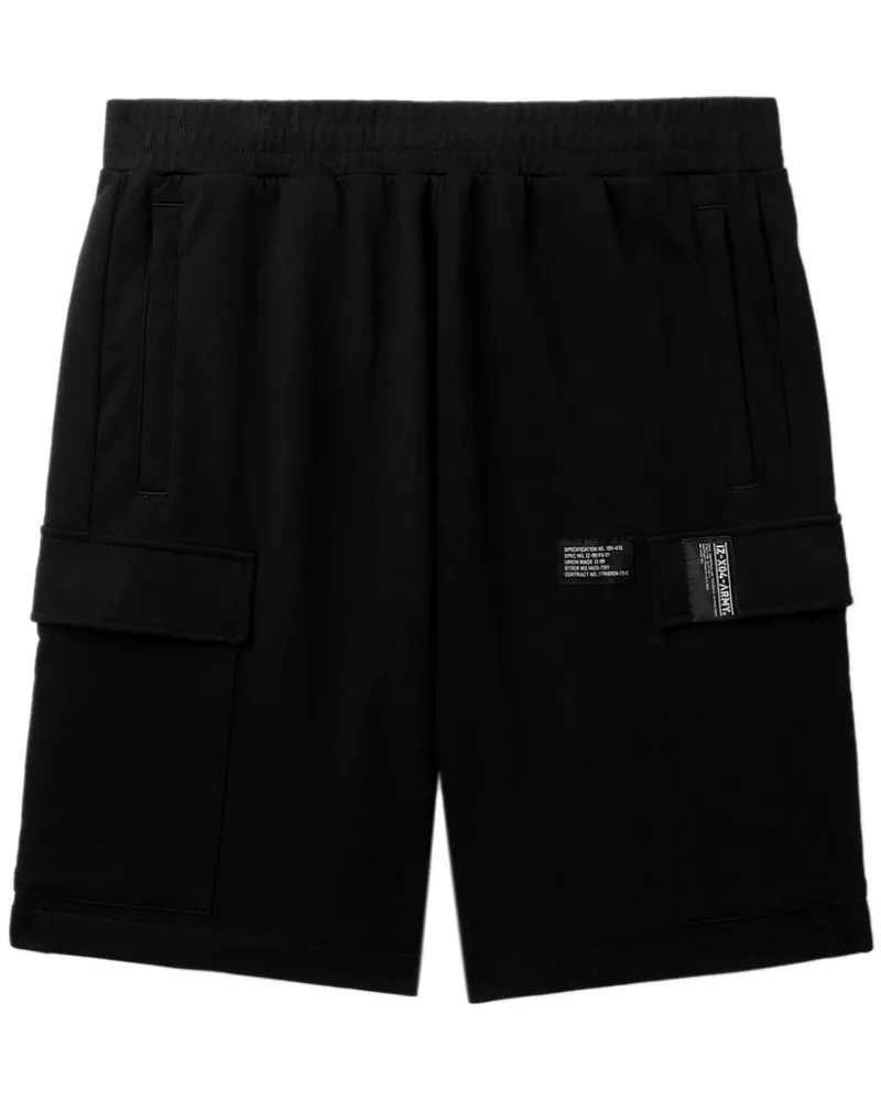 Izzue Shorts mit Logo-Applikation Schwarz