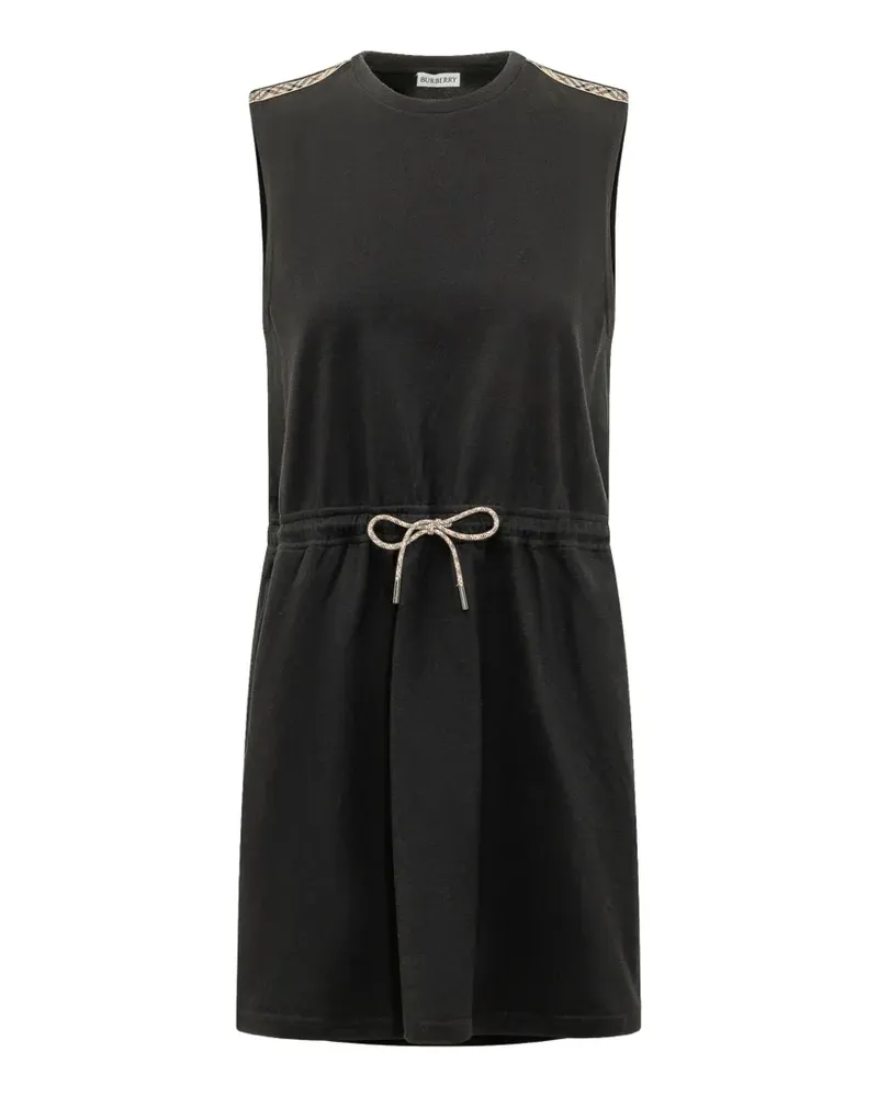 Burberry check drawstring dress - Schwarz Schwarz