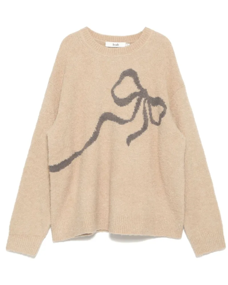 b+ab Pullover mit Schleife - Nude Nude