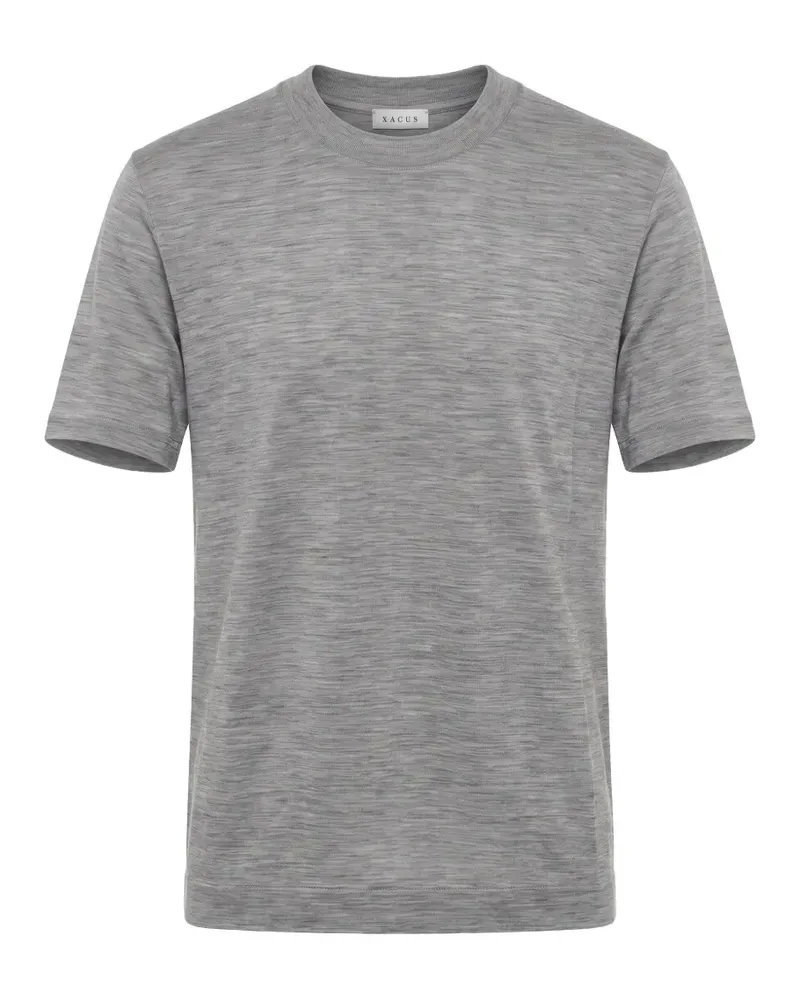 XACUS T-Shirt mit rundem Ausschnitt - Grau Grau