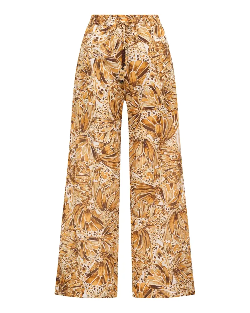 Maliparmi butterfly-print trousers - Braun Braun