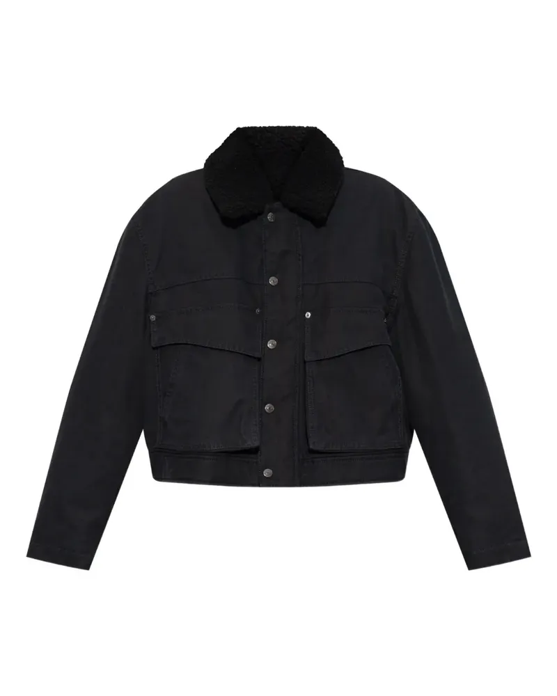 Dsquared2 Sherpa-Jacke mit Klappentasche - 900 BLACK 900