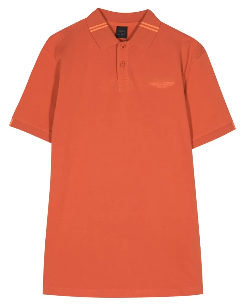 Hackett Aston Martin Poloshirt mit Logo - Orange Orange