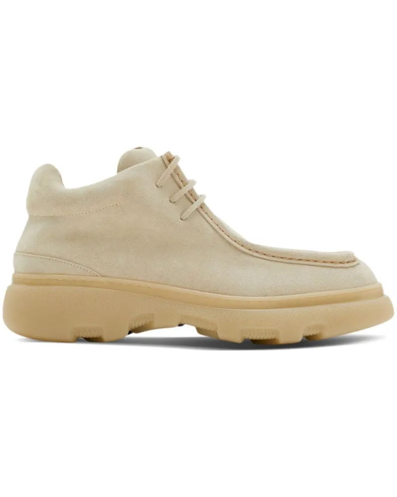 Burberry Creeper Schuhe aus Wildleder - Nude Nude
