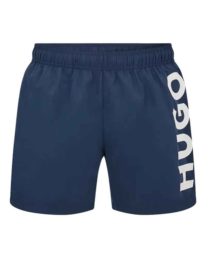 HUGO BOSS Badeshorts mit Logo-Print - Blau Blau