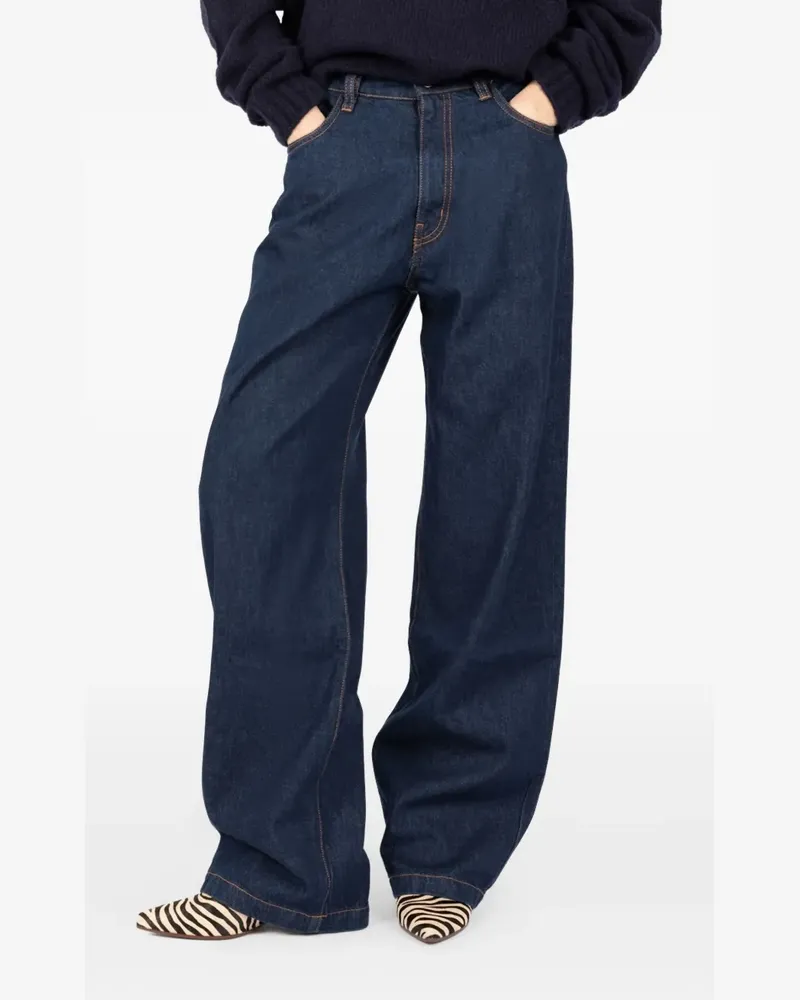 Société Anonyme Red Cross cotton jeans - Blau Blau