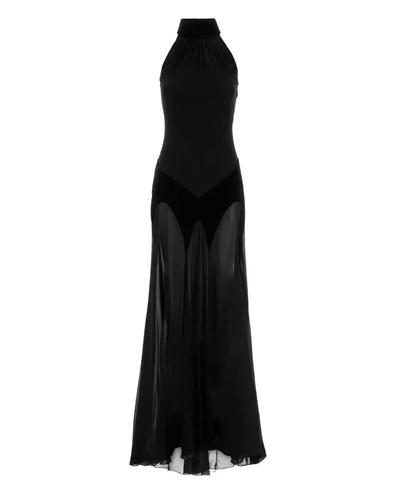 Alexander McQueen sleeveless maxi dress - Schwarz Schwarz