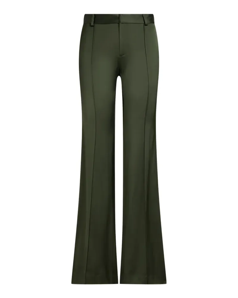 Ralph Lauren Ausgestellte Hose mit Satin-Finish - Grün Grün