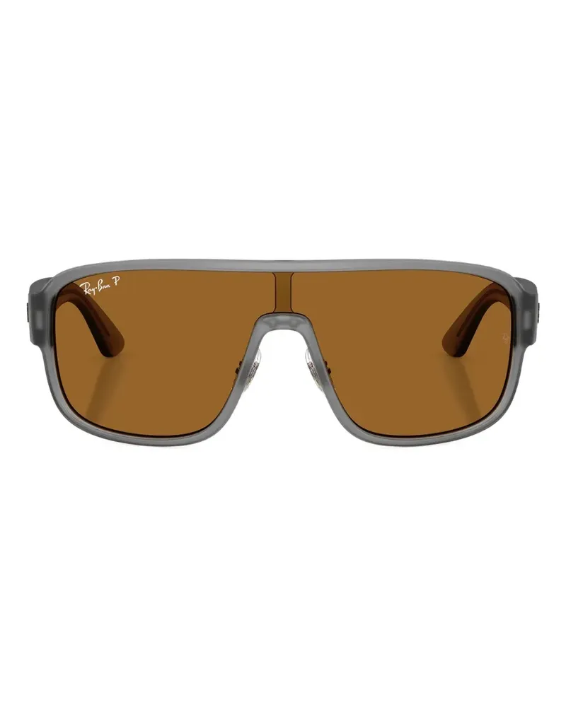 Ray Ban Sonnenbrille mit eckigem Gestell - Grau Grau