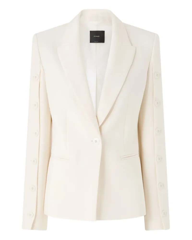 Pinko button-fastening long-sleeve blazer - Nude Nude