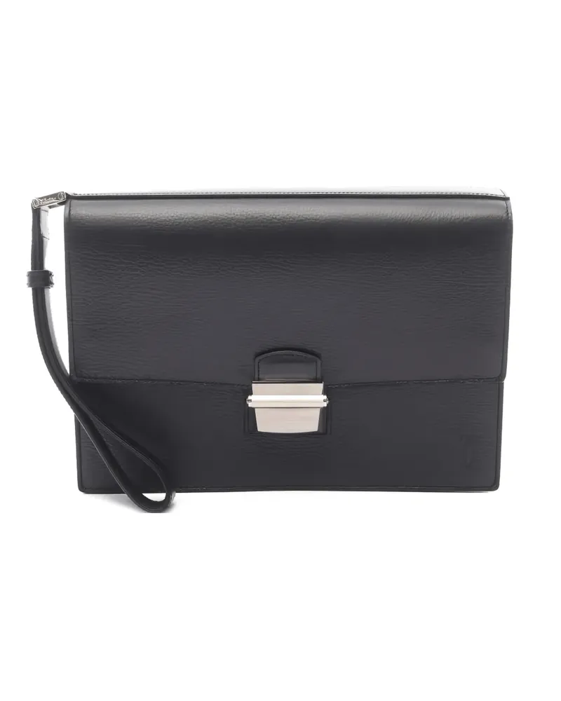 Cartier 2010s pasha second leather clutch bag - Schwarz Schwarz