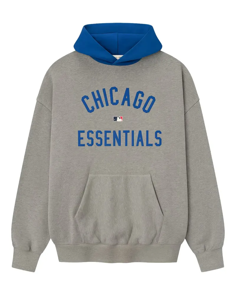 Fear of God x MLB Cubs Hoodie mit grafischem Print - Grau Grau