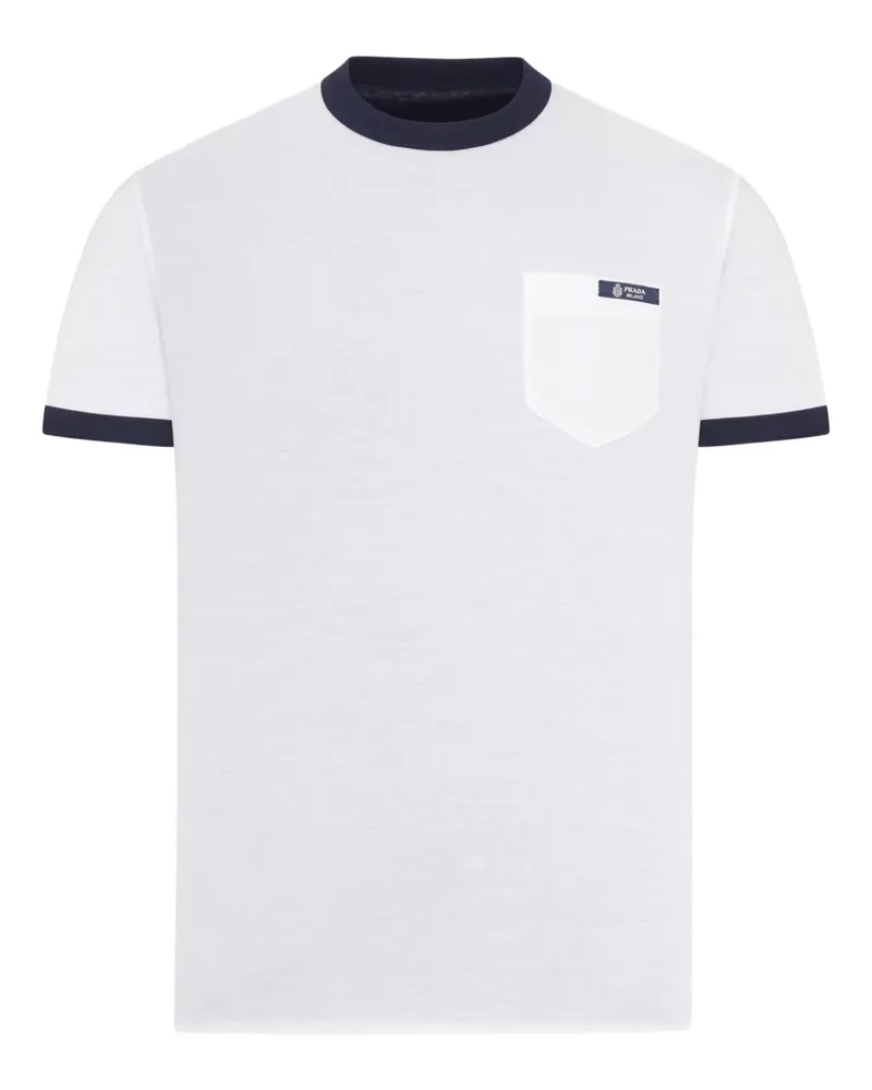 Prada reversible pocket T-shirt - Weiß Weiß