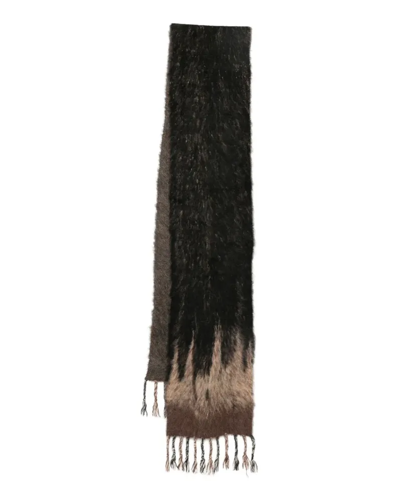 Feng Chen Wang gradient tassels scarf - Braun Braun