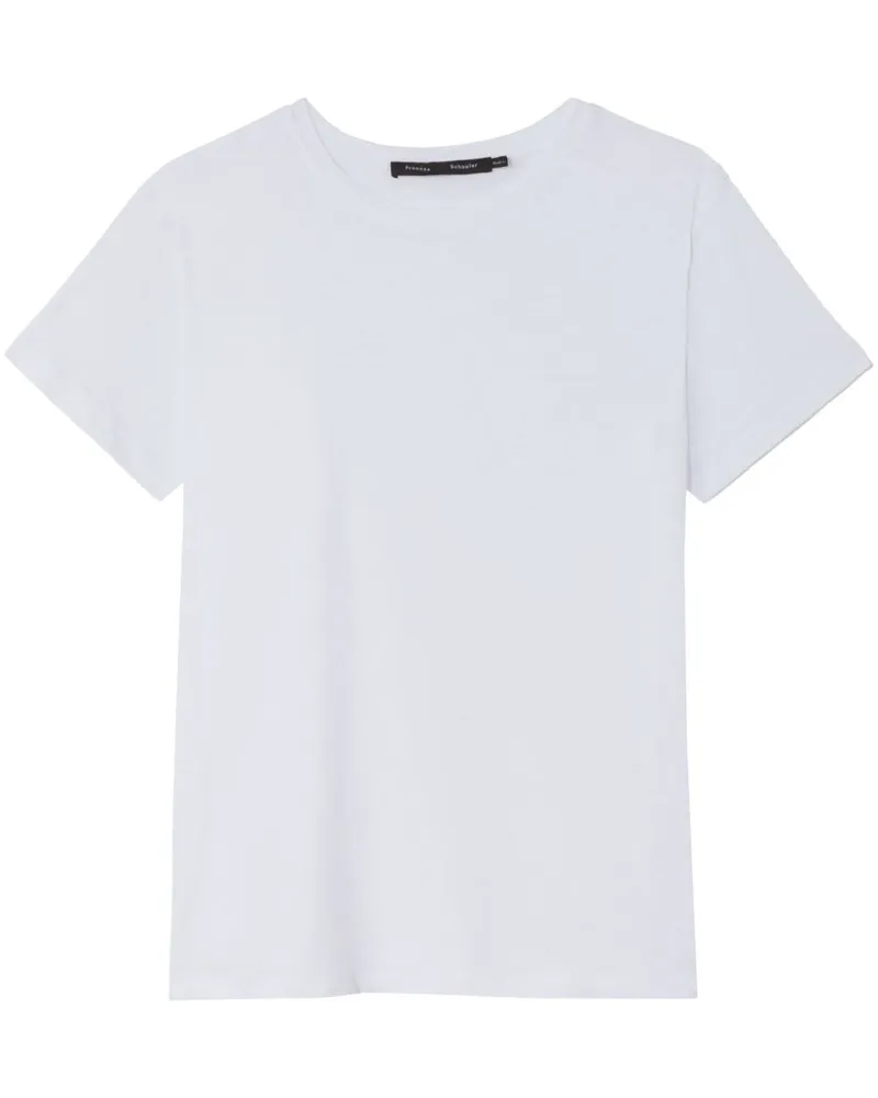 Proenza Schouler Kurzärmeliges T-Shirt - Weiß Weiß