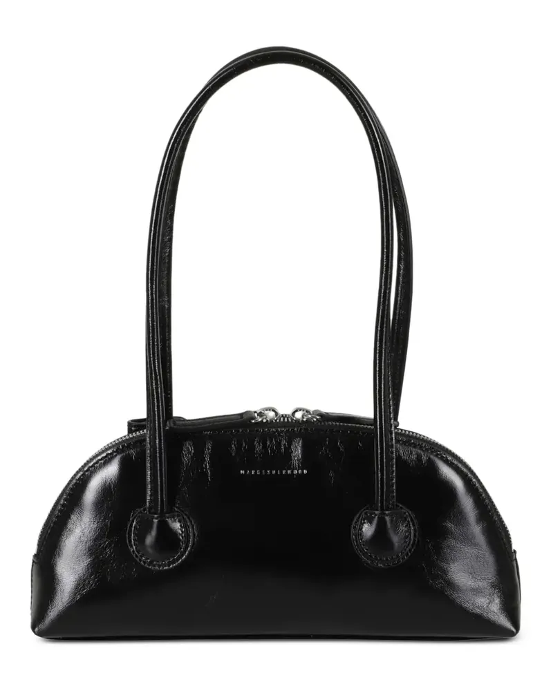 Marge Sherwood Bessette glossy leather tote bag - Schwarz Schwarz