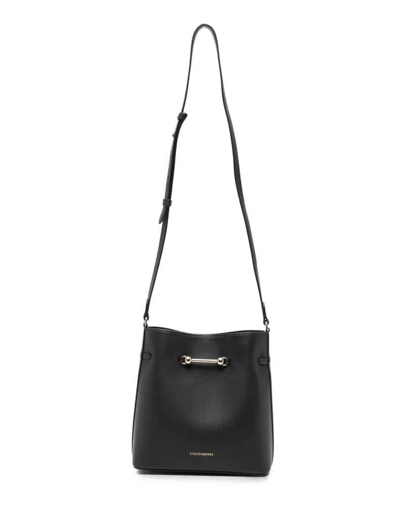 Strathberry Corda Bucket leather tote bag - Schwarz Schwarz