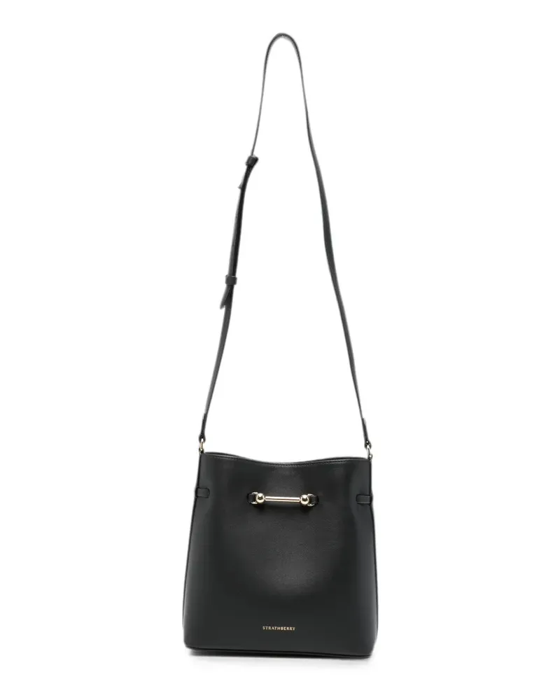 Strathberry Corda Bucket leather tote bag - Schwarz Schwarz