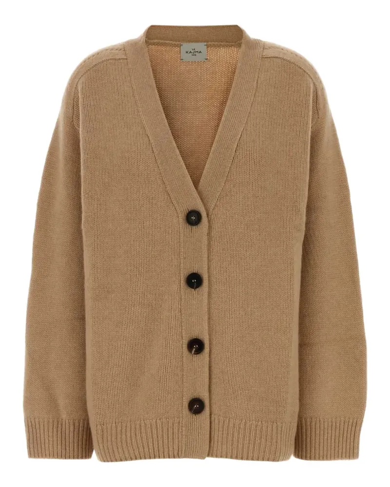 Le Kasha 1918 Gassin Kaschmircardigan mit V-Ausschnitt - Braun Braun