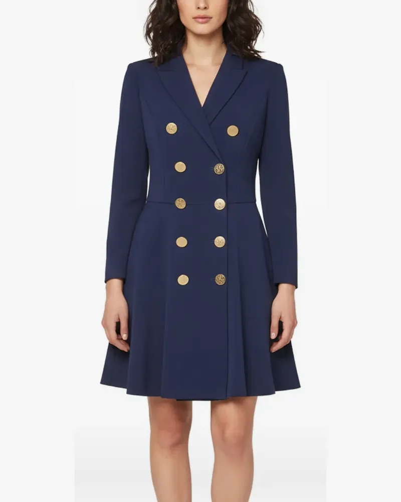 Elisabetta Franchi Doppelreihiges Blazerkleid - Blau Blau