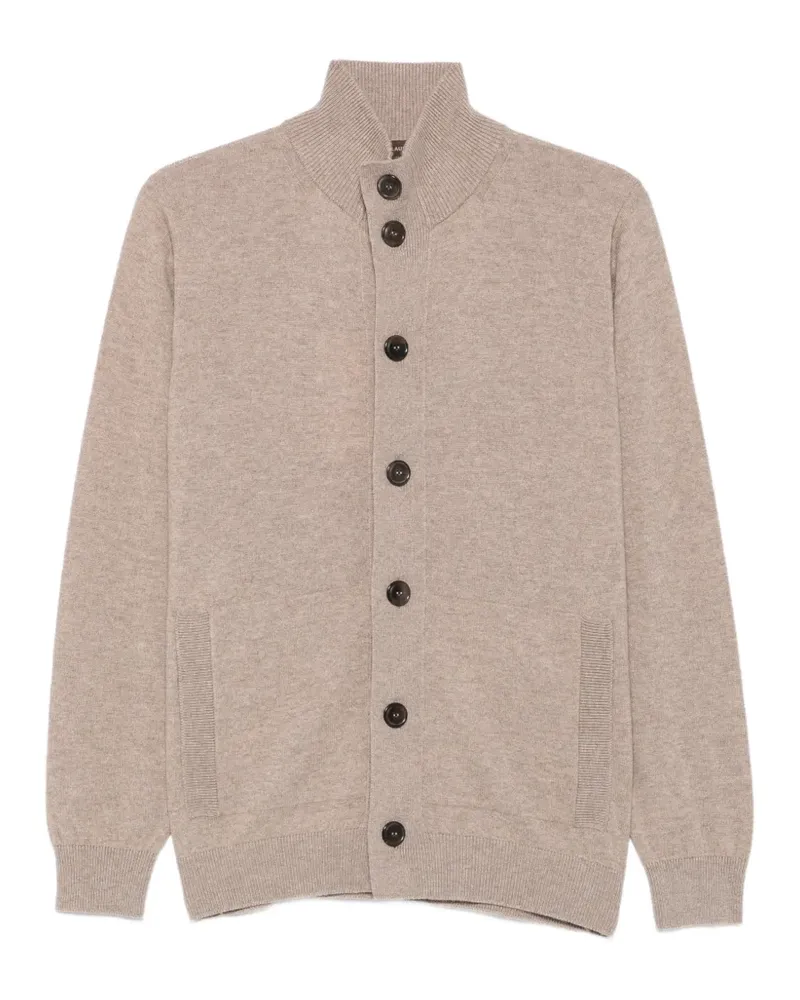 Filippo de Laurentiis button-fastening high-neck cardigan - Nude Nude