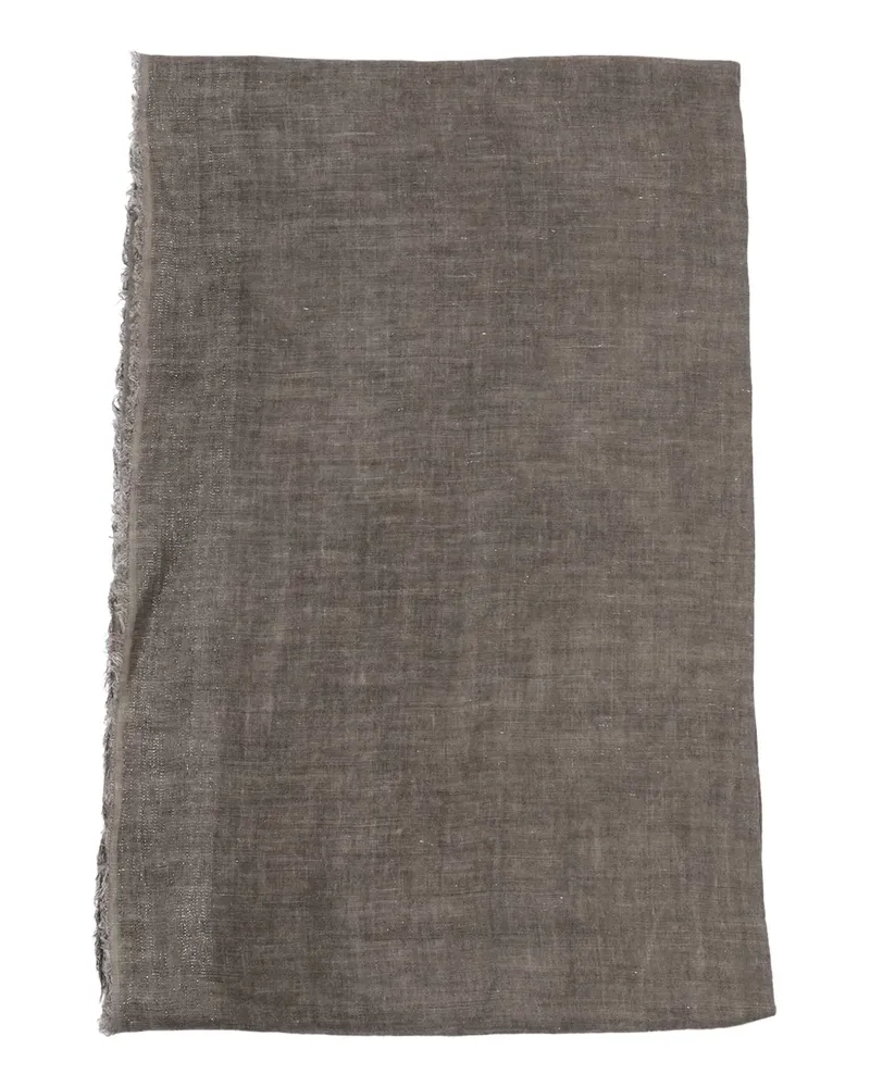 Faliero Sarti Diamante frayed-trim scarf - Grau Grau