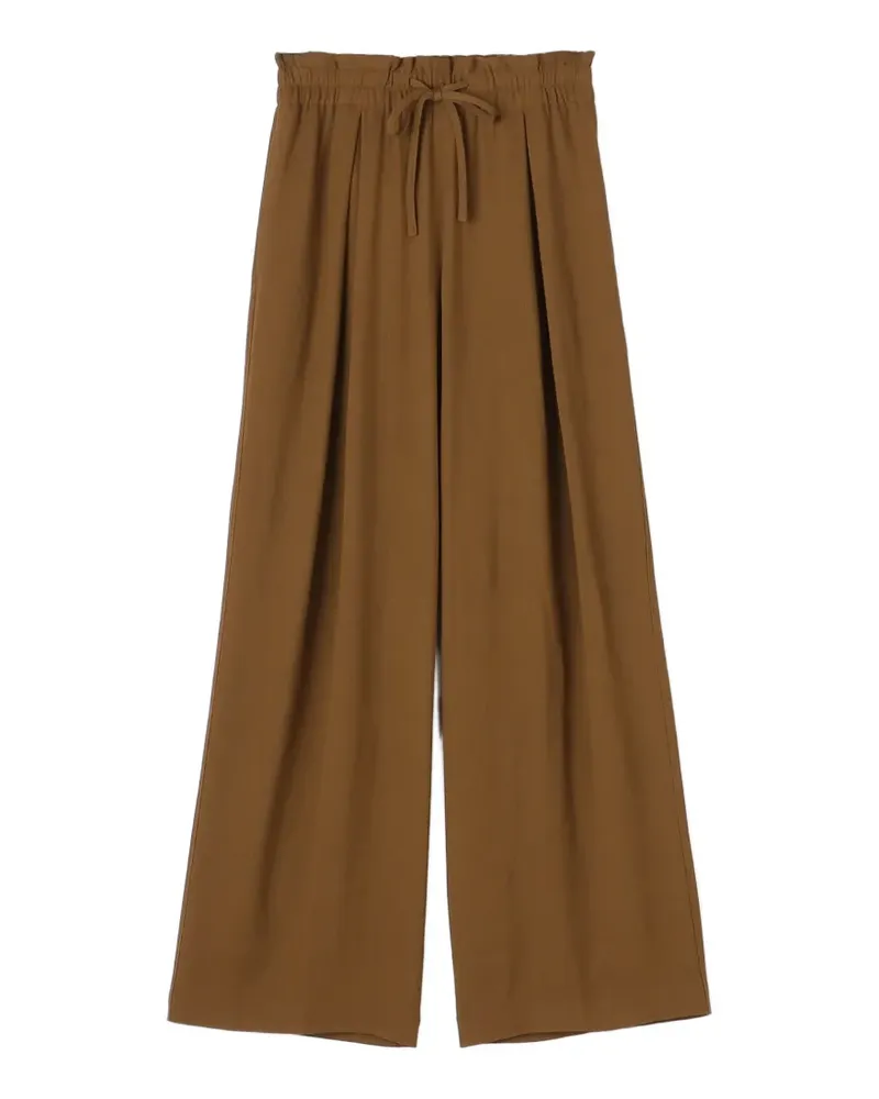 James Perse matte pleated trousers - Braun Braun