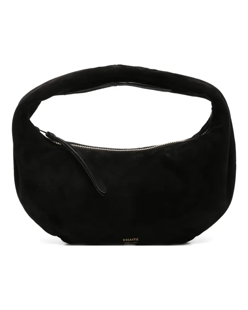 KHAITE mini Olivia suede tote bag - Schwarz Schwarz