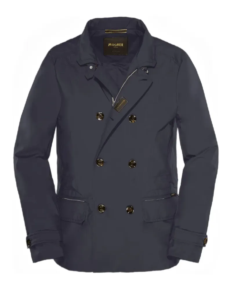MOORER Nabucco-KM double-breasted jacket - Blau Blau