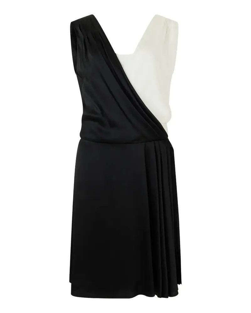 Alberta Ferretti Zweifarbiges Minikleid - Schwarz Schwarz