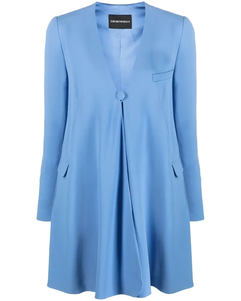 Emporio Armani Blazer im Oversized-Look - Blau Blau