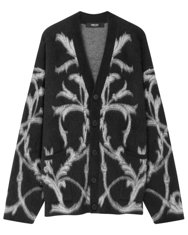 Versace Acanthus Leaves Cardigan - Schwarz Schwarz