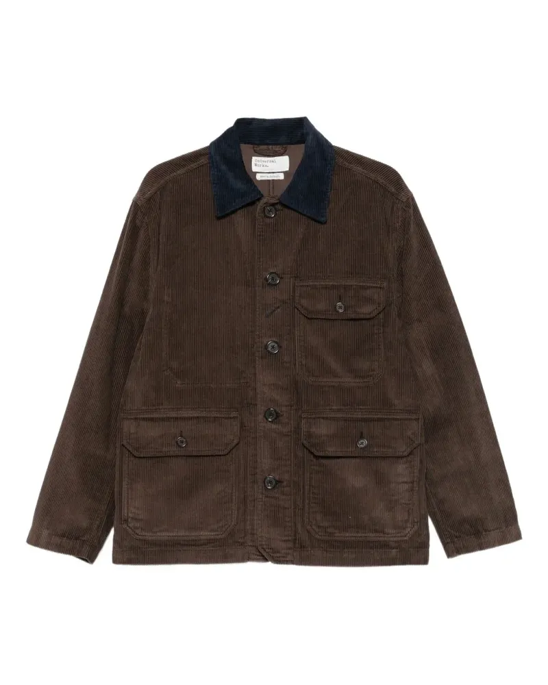 Universal Works corduroy pocket-detail jacket - Braun Braun