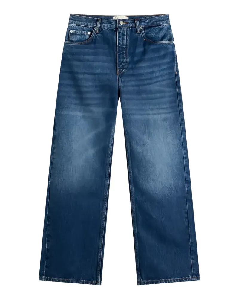 Studio Nicholson Ausgeblichene Wide-Leg-Jeans - Blau Blau