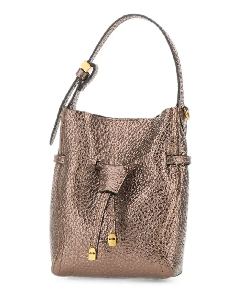 Gianni Chiarini Kleine Sienna Tote Bag aus gehämmertem Leder - Braun Braun