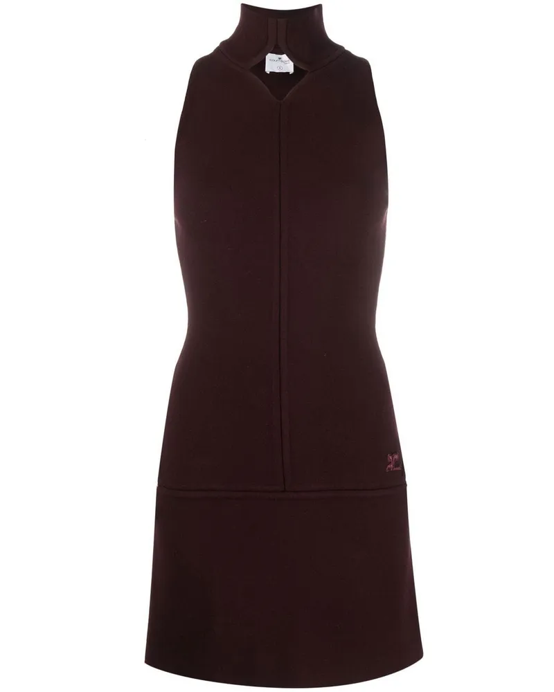 Courrèges Strickkleid mit Cut-Out - Rot Rot