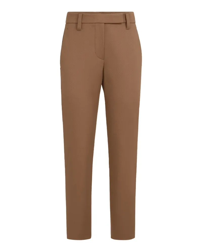 Brunello Cucinelli stretch cotton slim fit trousers - Braun Braun