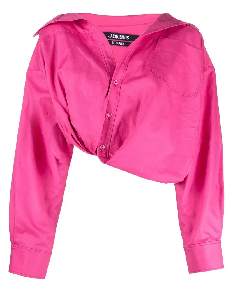 Jacquemus La Chemise Mejean Bluse - Rosa Rosa