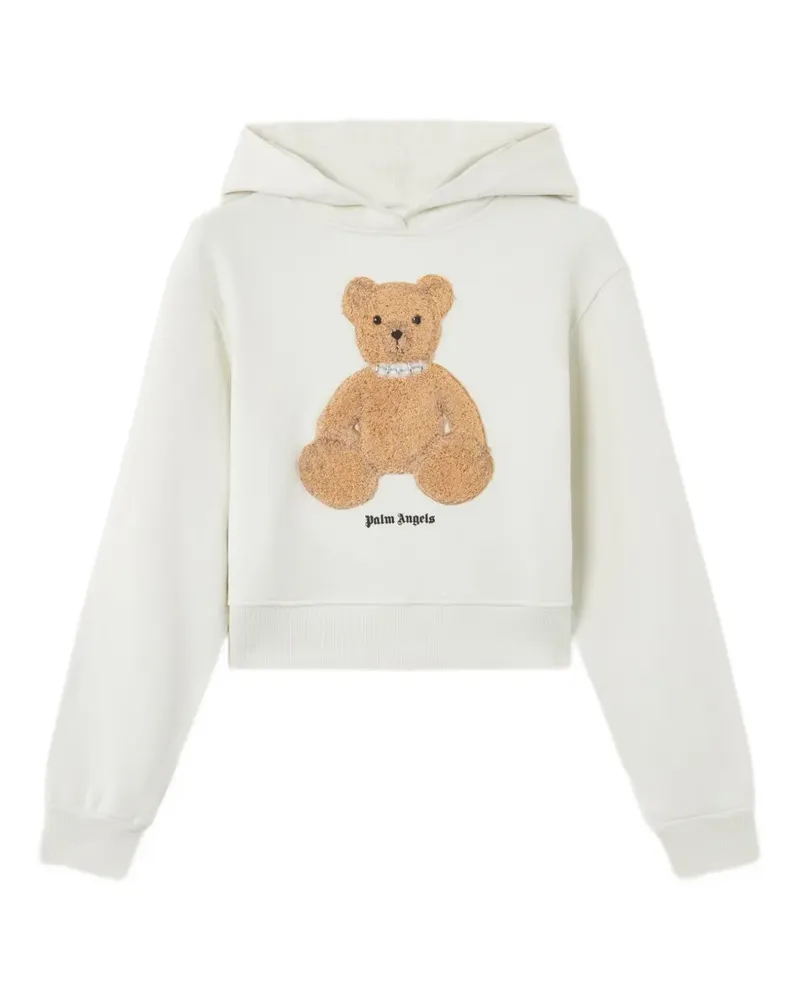 Palm Angels Hoodie mit Bären-Print - Weiß Weiß